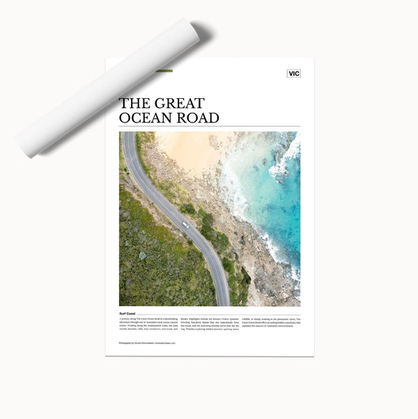 The Great Ocean Road Editorial Poster - Australia Unseen