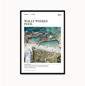 Wally Weekes Pool Editorial Poster - Australia Unseen