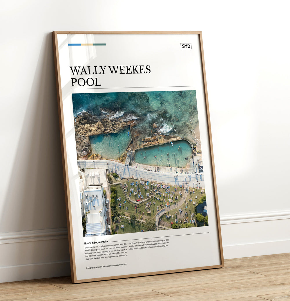 Wally Weekes Pool Editorial Poster - Australia Unseen