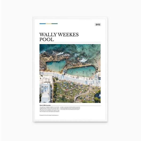 Wally Weekes Pool Editorial Poster - Australia Unseen