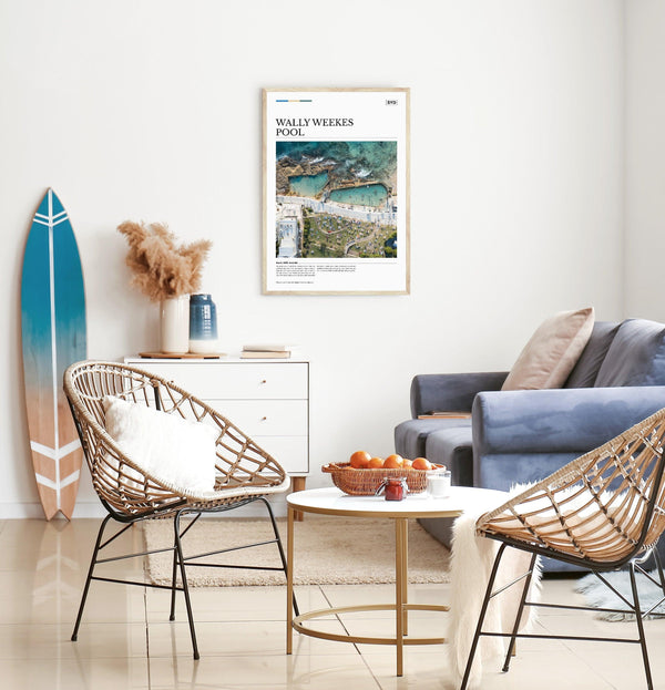 Wally Weekes Pool Editorial Poster - Australia Unseen