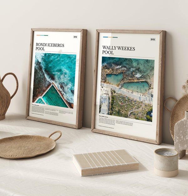 Wally Weekes Pool Editorial Poster - Australia Unseen