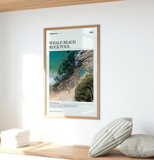 Whale Beach Rock Pool Editorial Poster - Australia Unseen