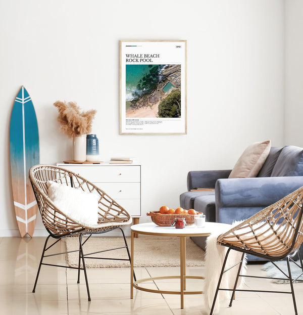 Whale Beach Rock Pool Editorial Poster - Australia Unseen