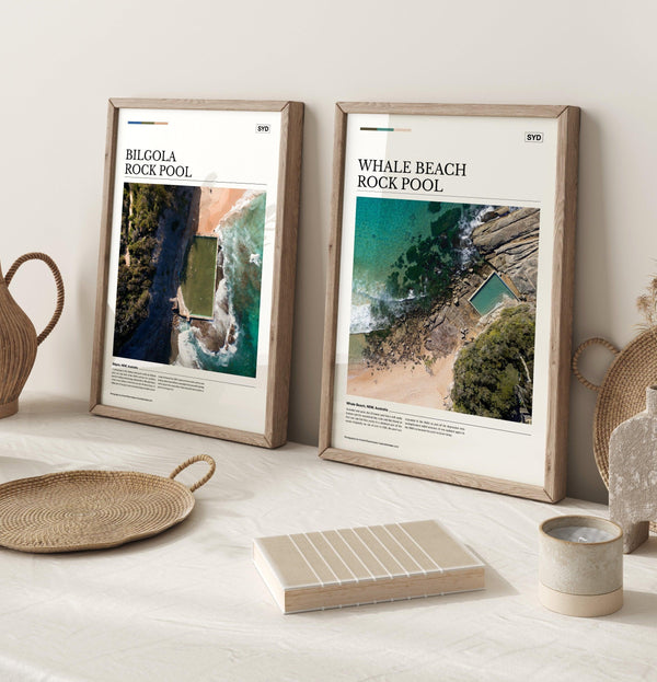 Whale Beach Rock Pool Editorial Poster - Australia Unseen