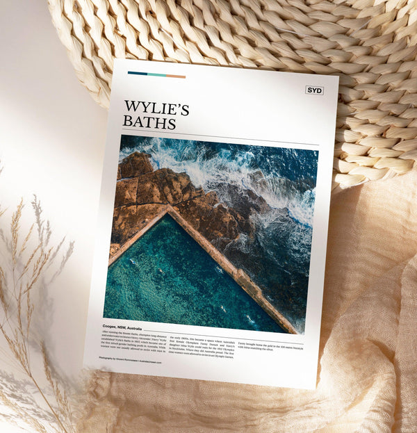 Wylie’s Baths Editorial Poster - Australia Unseen