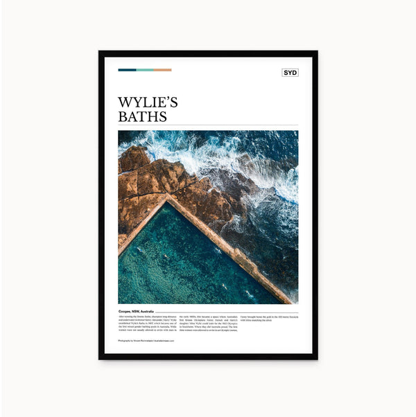 Wylie’s Baths Editorial Poster - Australia Unseen