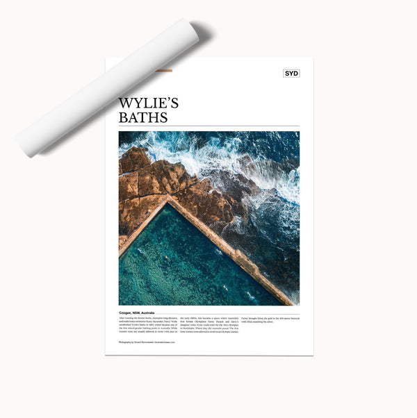 Wylie’s Baths Editorial Poster - Australia Unseen
