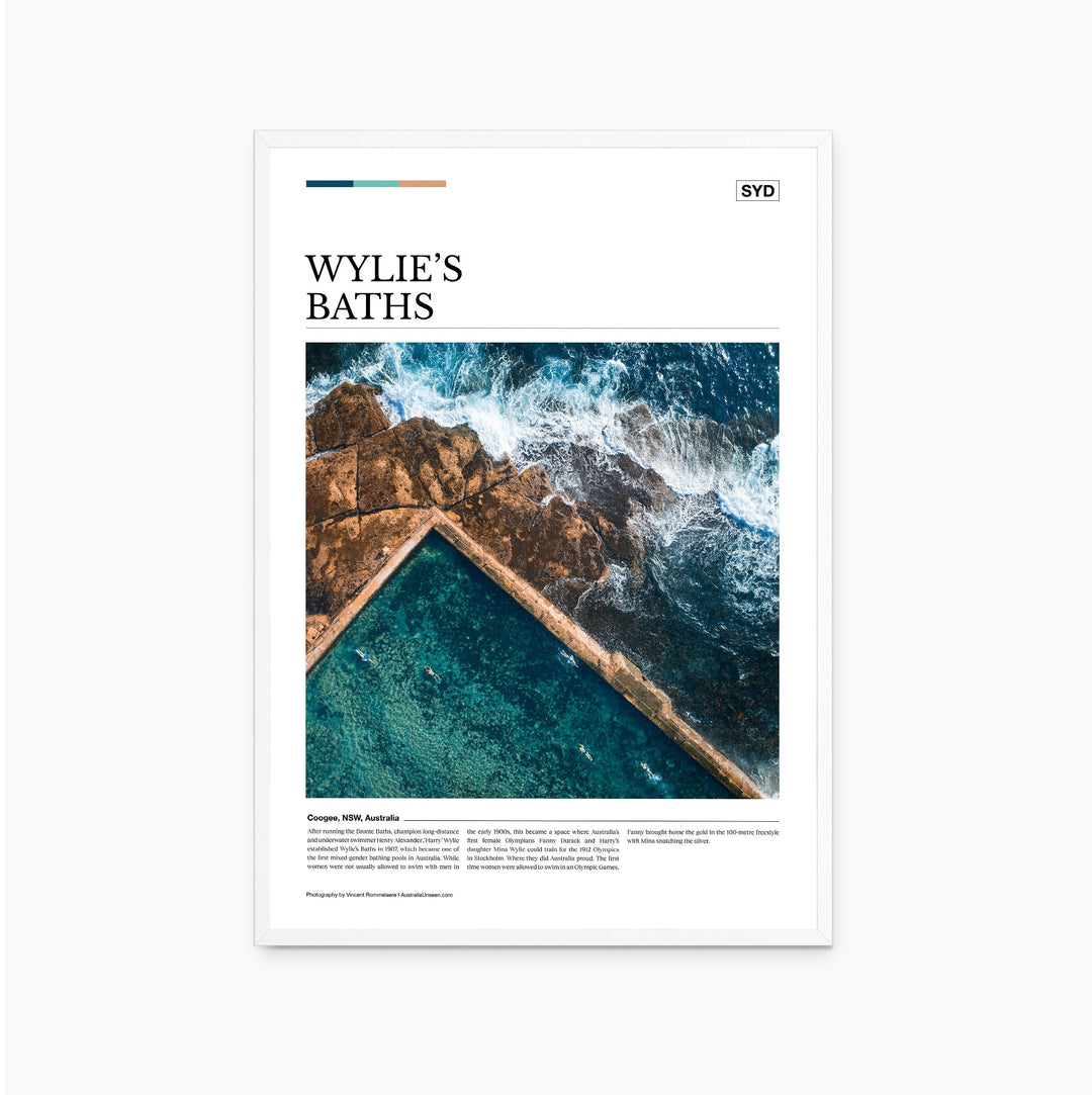 Wylie’s Baths Editorial Poster - Australia Unseen